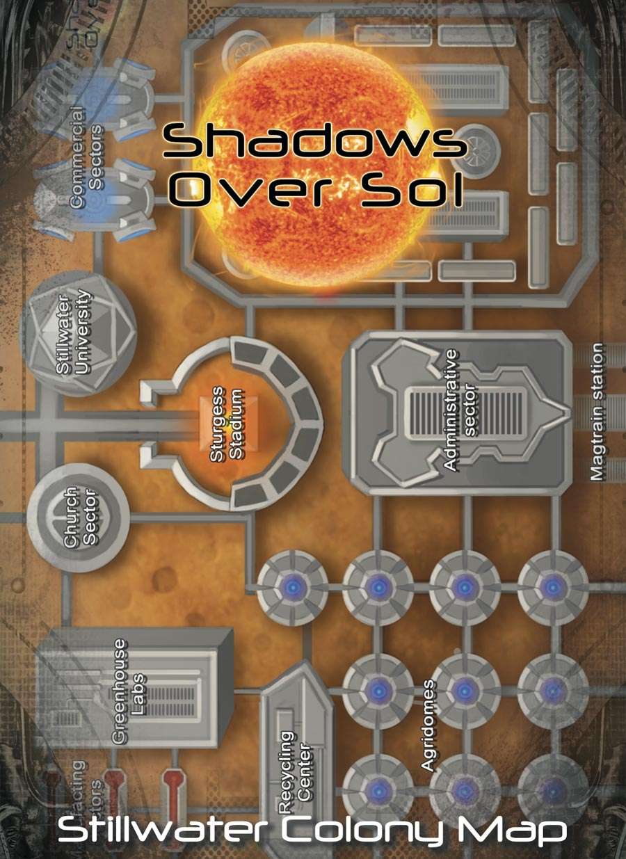Shadows Over Sol: Stillwater Poster Map