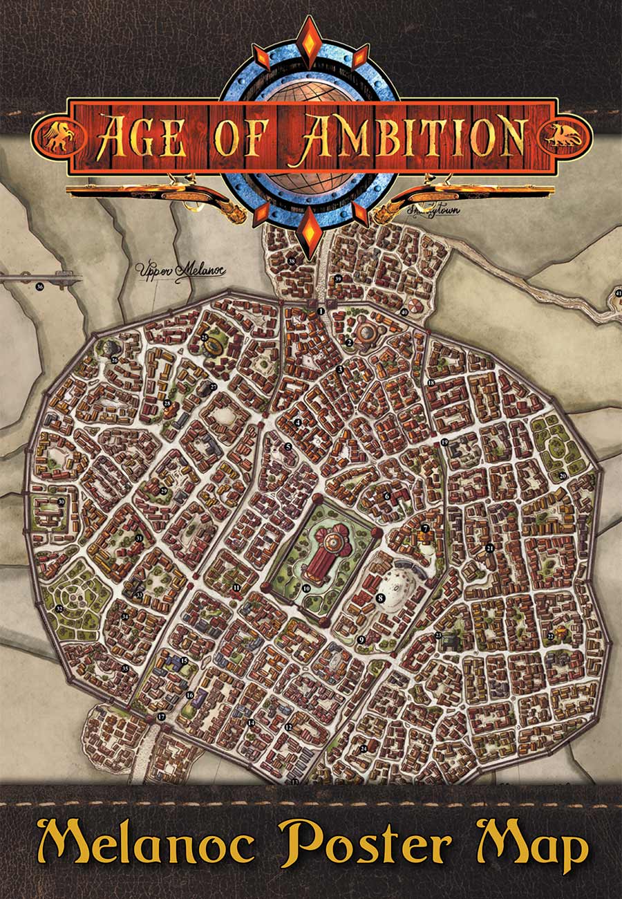 Age of Ambition: Melanoc Poster Map