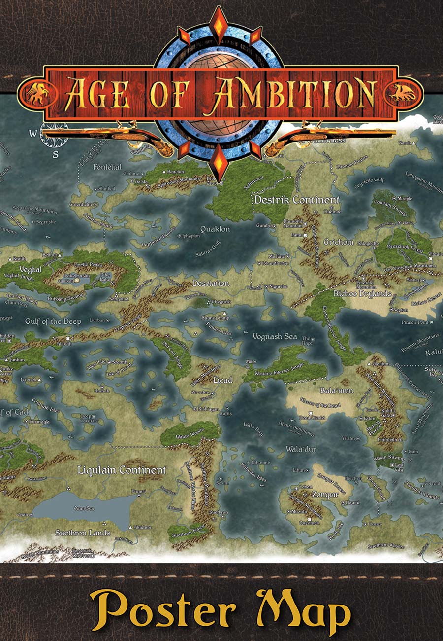 Age of Ambition: Trystell Poster Map