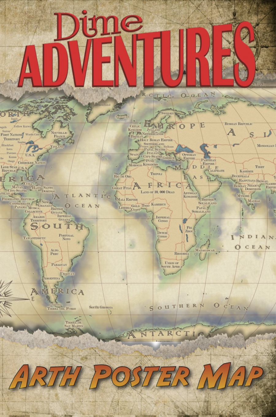 Dime Adventures: Arth Poster Map