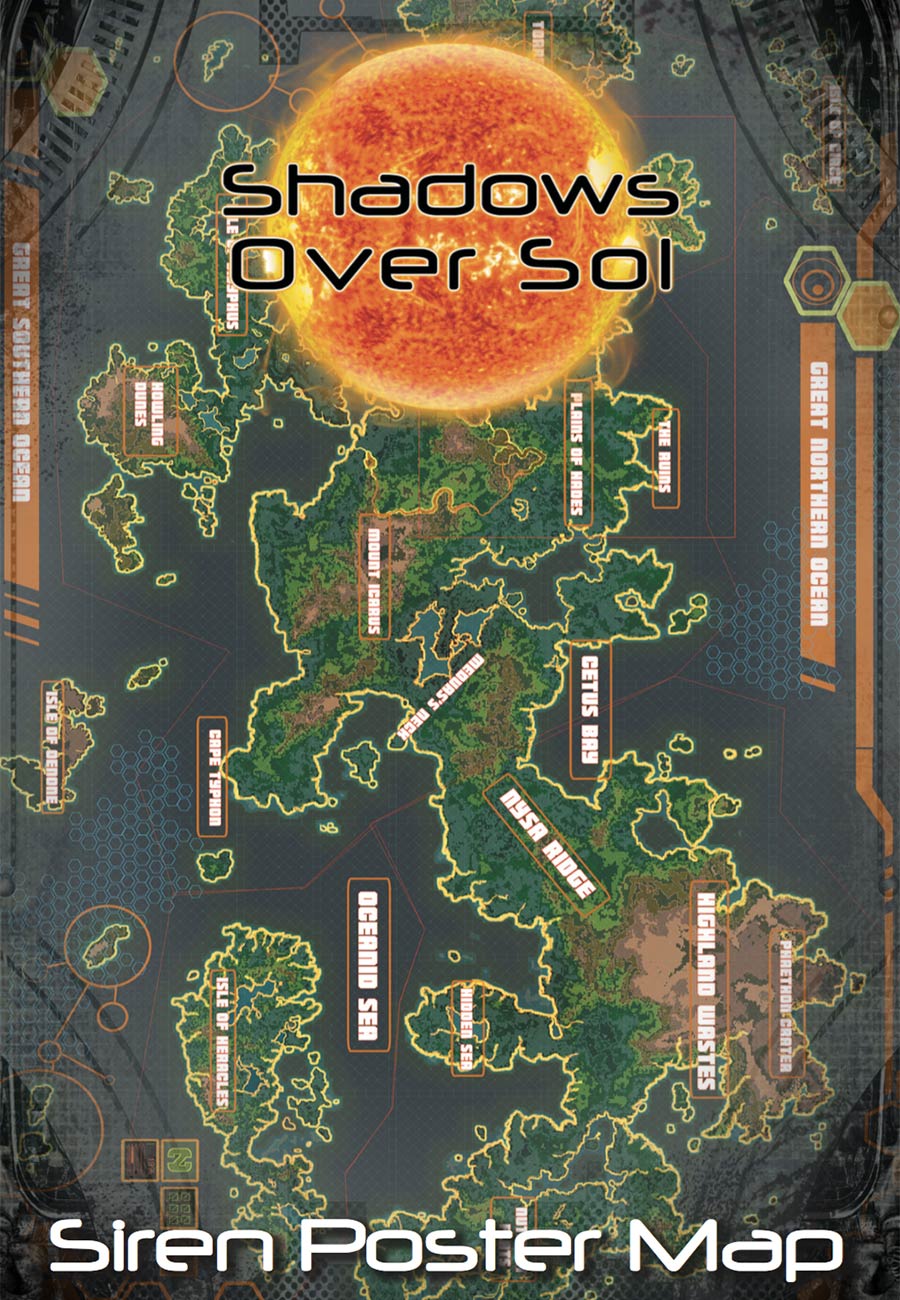 Shadows Over Sol: Siren Poster Map