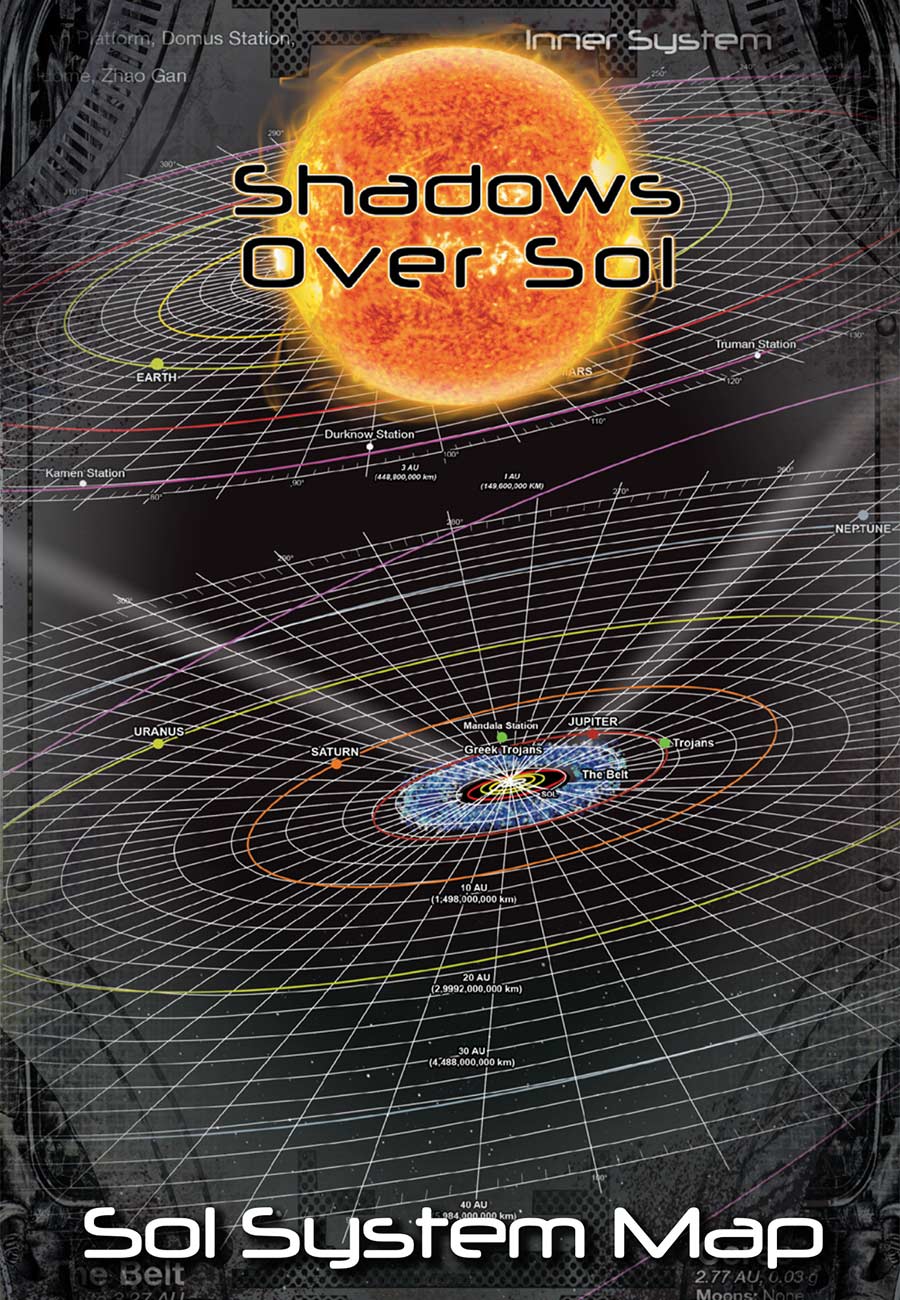 Shadows Over Sol: Sol System Poster Map